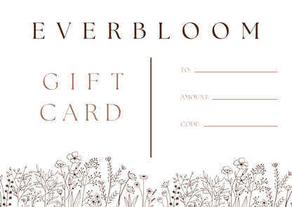 Everbloom letölthető ajándékkártya design