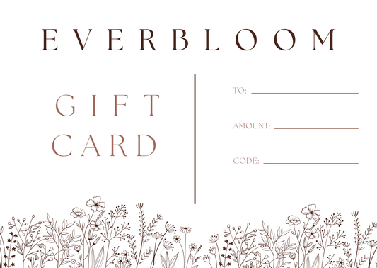 Everbloom letölthető ajándékkártya design