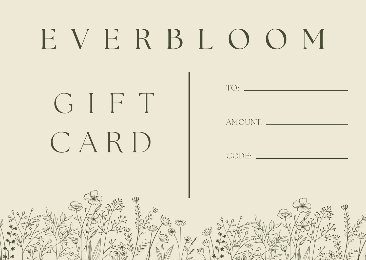 GIFT CARD - Floral Studio Everbloom 