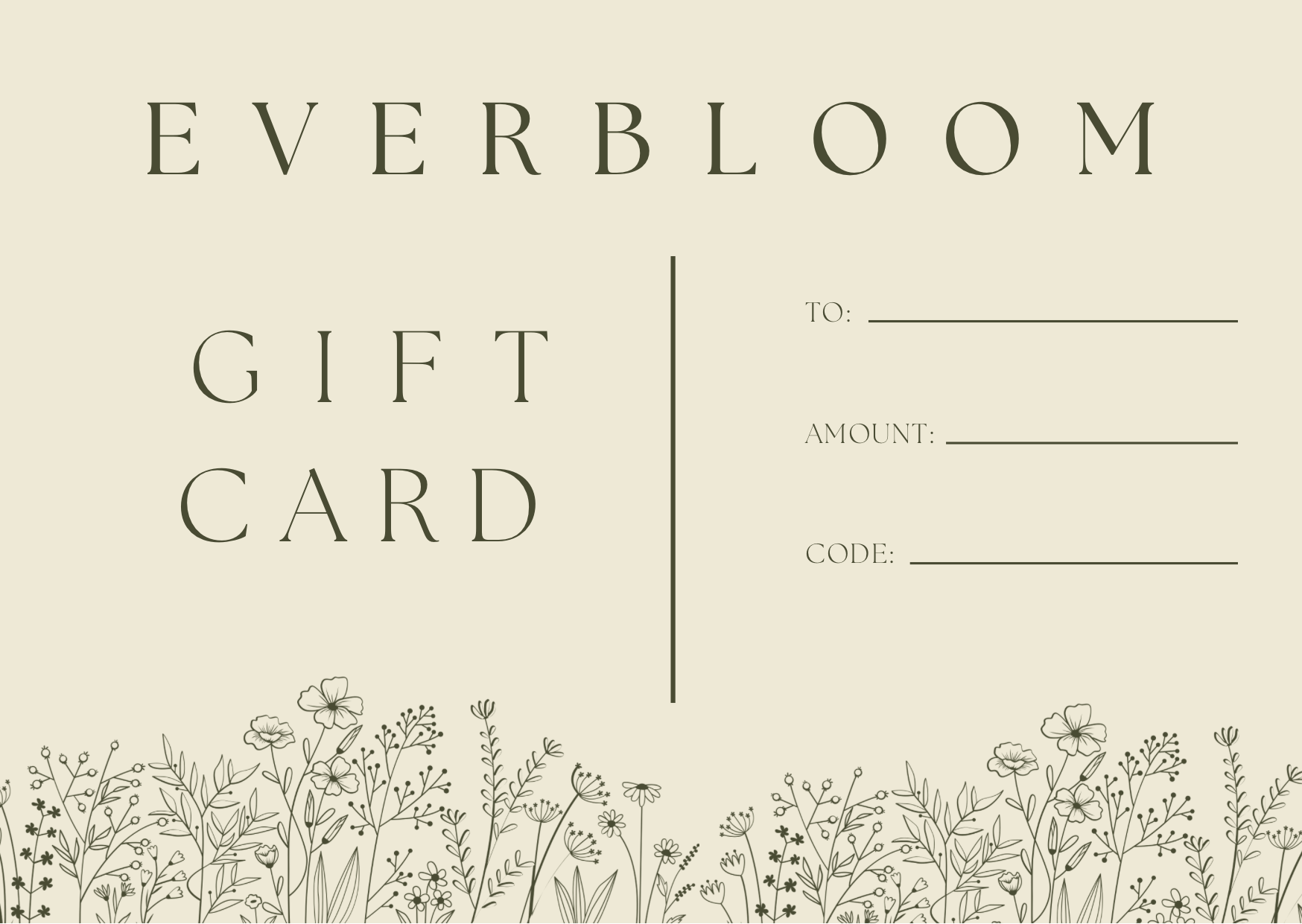 GIFT CARD - Floral Studio Everbloom 
